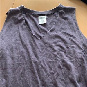 Tank top with cute cut out in front